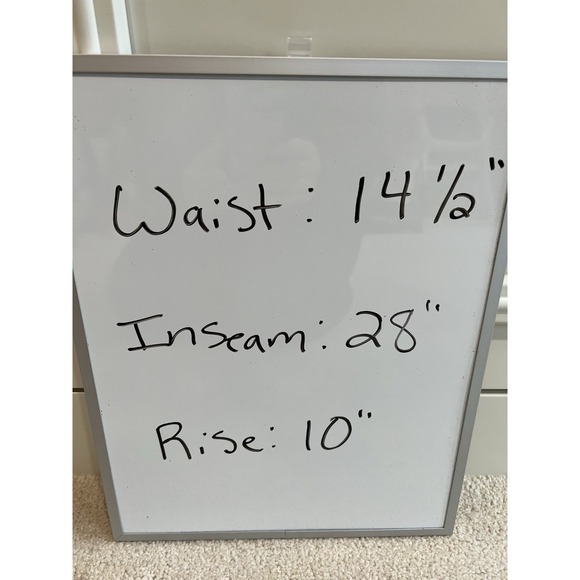 Krazy Larry Pull On Stretch Pants Women's 10 Gray White Geometric Print Ankle - Picture 5 of 5